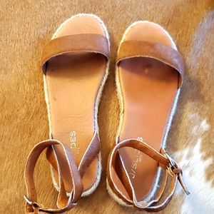 Calf Hair Sandals